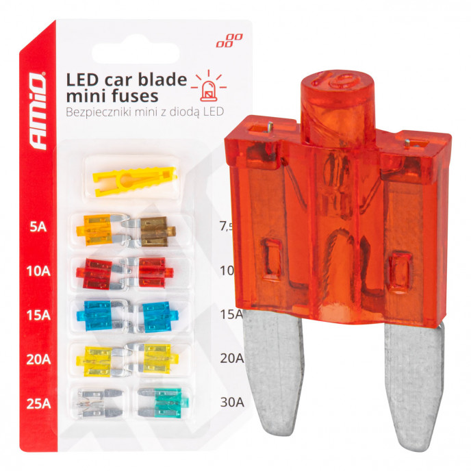 LED Autoblad standaard zekeringen, assortiment 