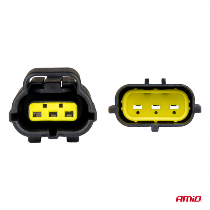 Connector stekker en stopcontact set 3 PIN 2.2mm AMIO-04347