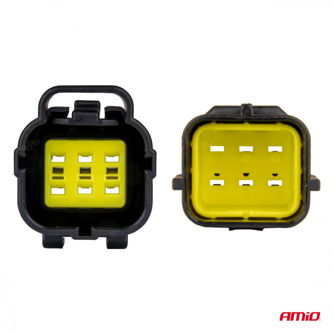 Stekker- en stopcontactset 6 PIN 2,2 mm AMIO-04349