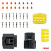 Stekker- en stopcontactset 8 PIN 2,2 mm AMIO-04350