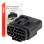 Stekker- en stopcontactset 12 PIN 2,2 mm AMIO-04352