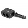 Dubbele stekkerdoos oplader 2x USB A 1x USB C 12/24V 100W 180° AMIO-04357