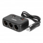 Drievoudige stekkerdoosoplader 1x USB A 1x USB C QC 4.0 12/24V 120W 80cm AMIO-04365