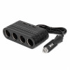 Viervoudige stekkerdoos oplader 2x USB A 1x USB C 12/24V 120W 80cm AMIO-04367