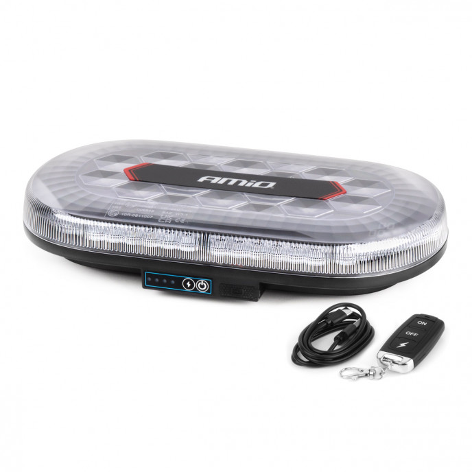 Draadloze LED lichtbalk R65 R10 326x186x63 26W 12V 24V AMIO-04369