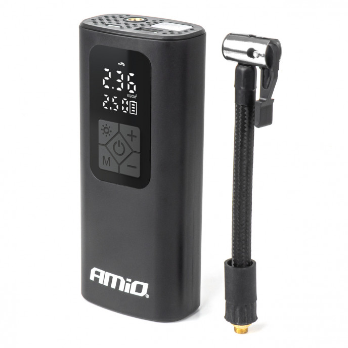 Draagbare luchtcompressor LED USB-C 40W AMIO-04377
