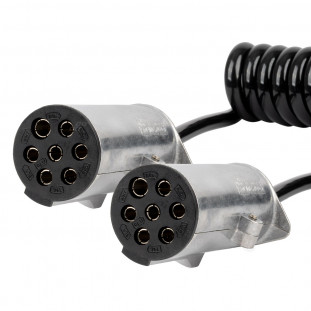 Veerkabel TIR 2x 7 PIN type N 5m 24V AMIO-04379
