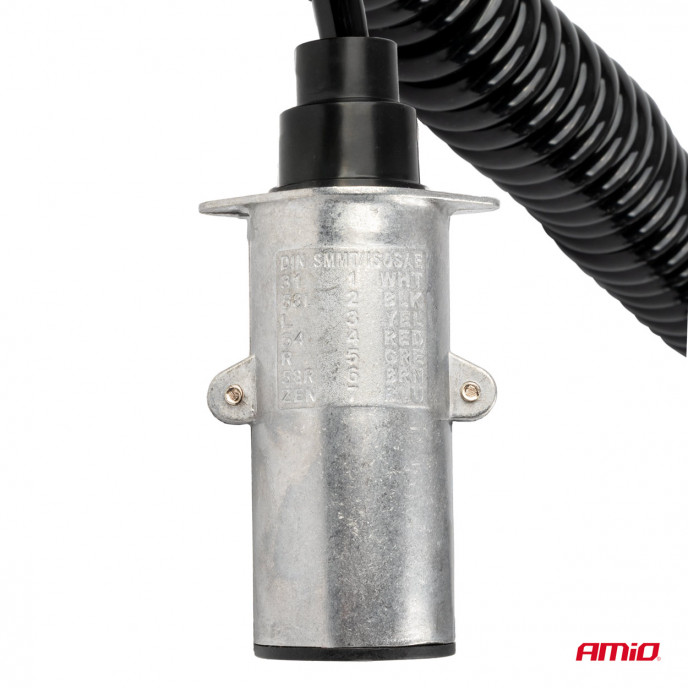 Veerkabel TIR 2x 7 PIN type N 5m 24V AMIO-04379