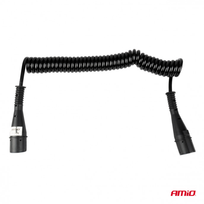 Veerkabel TIR 2x 7 PIN type N 5m 24V AMIO-04380