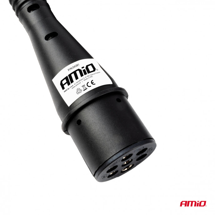 Veerkabel TIR 2x 7 PIN type N 5m 24V AMIO-04380