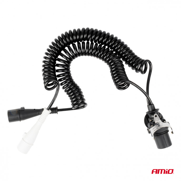 Veerkabel TIR 2x 7 PIN 15 PIN type N/S 5m 24V AMIO-04381