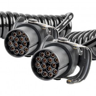Veerkabel TIR 2x 15 PIN 5m 24V AMIO-04382