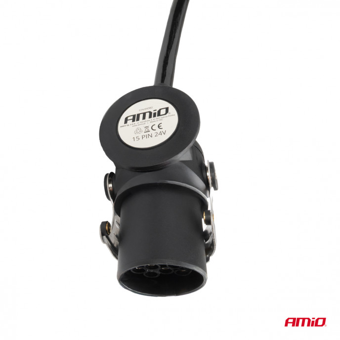 Veerkabel TIR 2x 15 PIN 5m 24V AMIO-04382