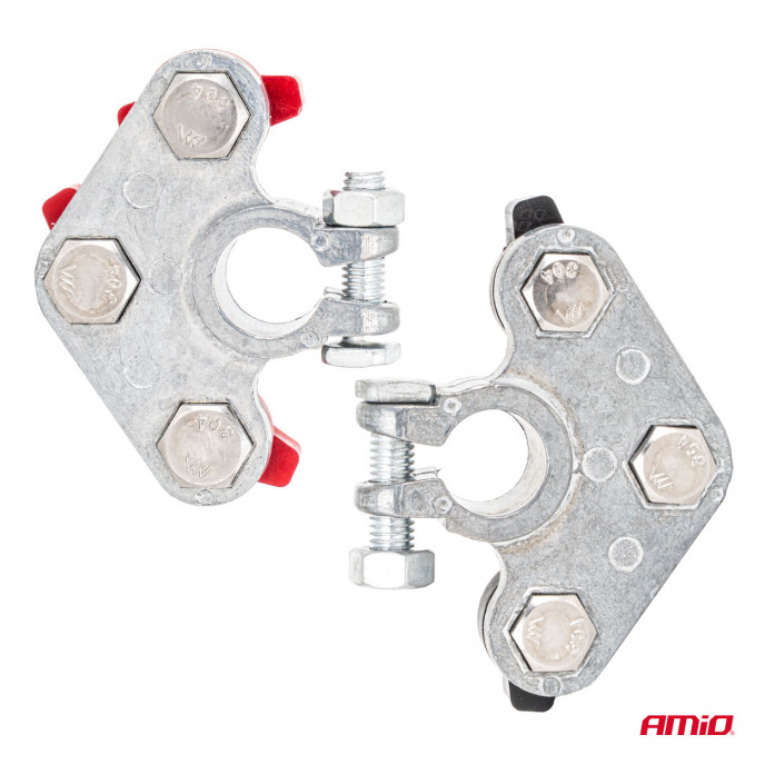 Zink accupolen 800AMP, 2 stuks. AMIO-04391