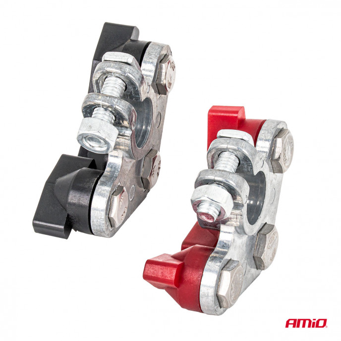 Zink accupolen 800AMP, 2 stuks. AMIO-04391