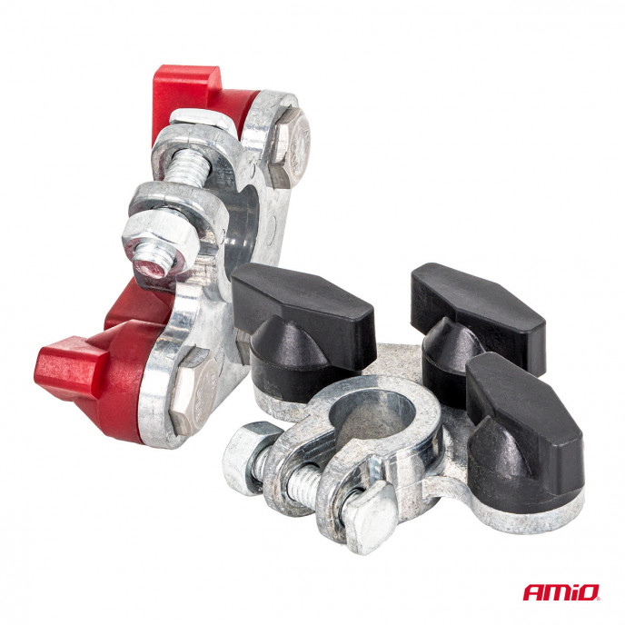 Zink accupolen 800AMP, 2 stuks. AMIO-04391