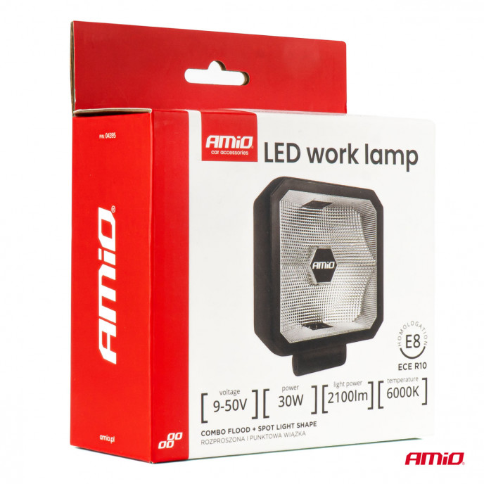 LED werklamp 30W COMBO 12V 24V AMIO-04395