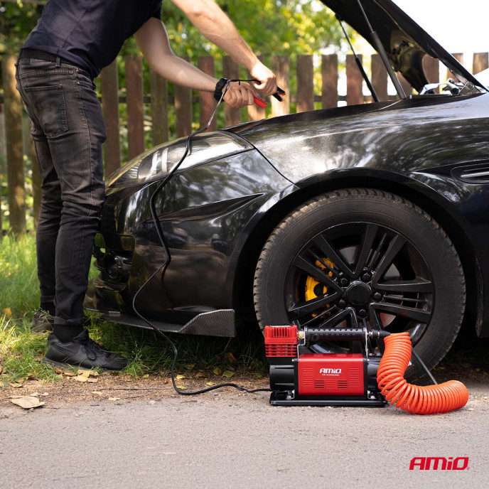 Auto luchtcompressor 600W 12V ACOMP-24 AMIO-04398
