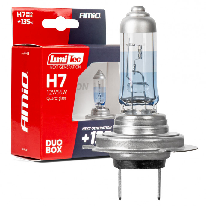 Halogeenlampen H7 12V 55W LumiTec NEXT GENERATION +135% DUO AMIO-04405