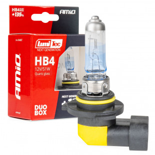 Halogeenlampen HB4 12V 51W LumiTec NEXT GENERATION +135% DUO AMIO-04407