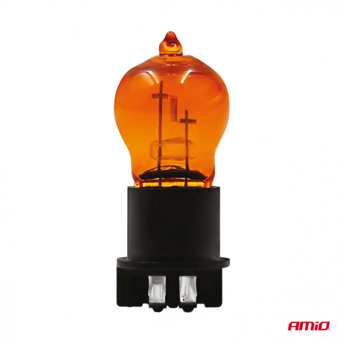 Halogeenlamp PWY24W WP3.3x14.5-4 Amber 12V 24W AMIO-04410