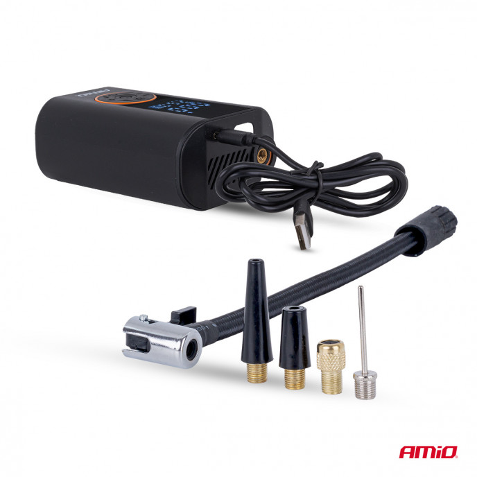 Draagbare luchtcompressor LED 40W USB-C ACOMP-25 AMIO-04414