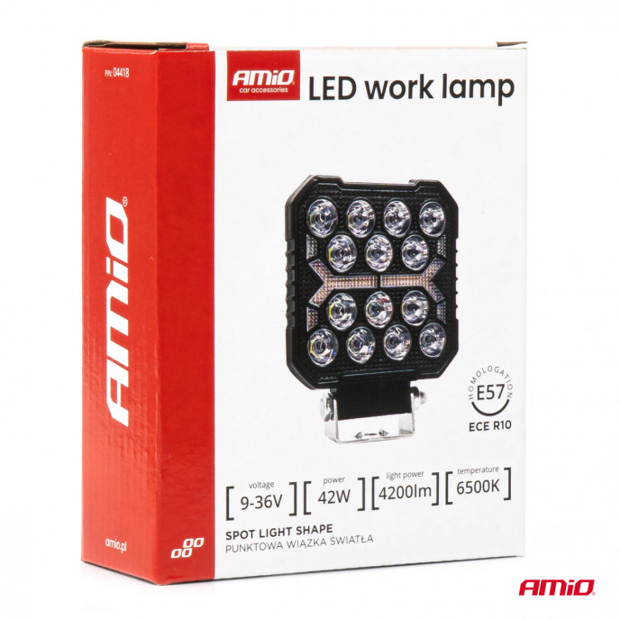 Werklamp AWL74 42W 6500K 4200lm 9-36V AMiO-04418