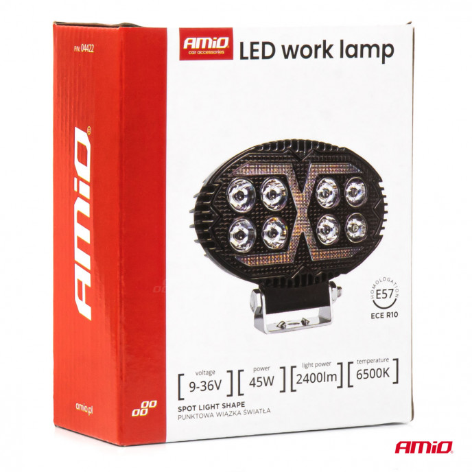 Werklamp AWL78 45W 6500K 2400lm 9-36V AMiO-04422