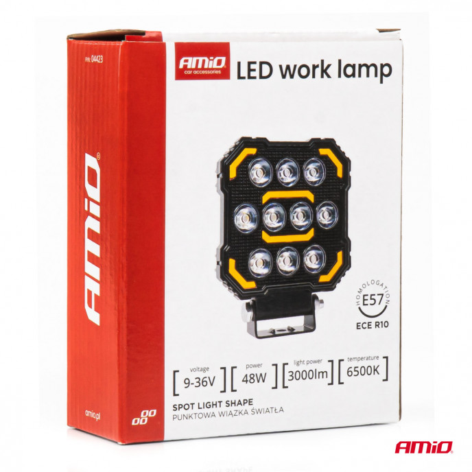 Werklamp AWL79 48W 6500K 3000lm 9-36V AMiO-04423