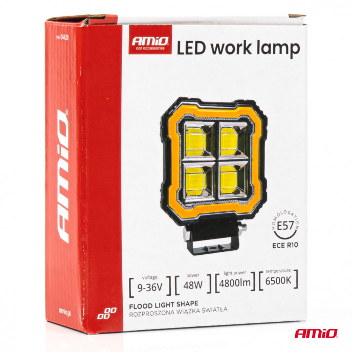 Werklamp AWL84 48W 4800LM 12V 24V AMIO-04428