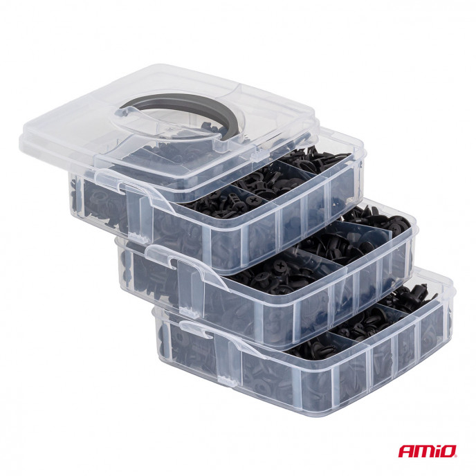 Universele set met 620stuks Automotive clips plus pinnen en gereedschap