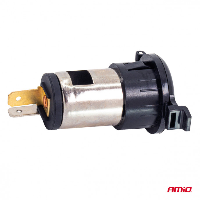 Stopcontact met klep 250W 12V 24V AMIO-04434