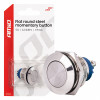 Platte ronde stalen momentknop 19 mm, 5 A, 12/230 V, AMIO-04436