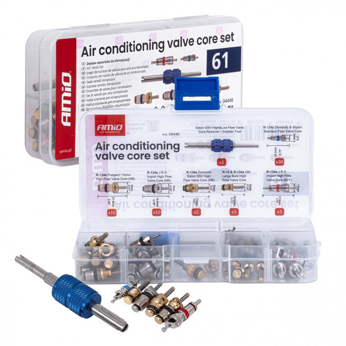 Airconditioning kleppenkern set 61 stuks. AMIO-04446