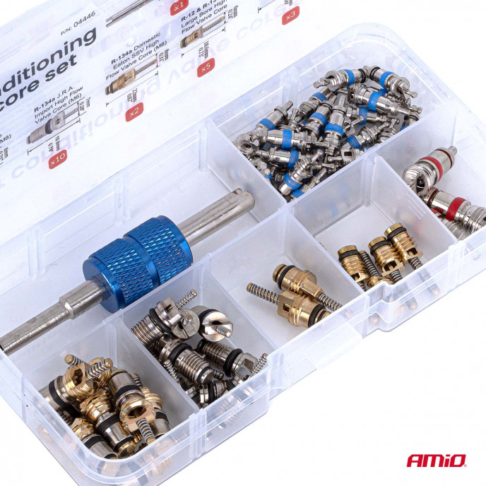 Airconditioning kleppenkern set 61 stuks. AMIO-04446