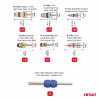 Airconditioning kleppenkern set 61 stuks. AMIO-04446