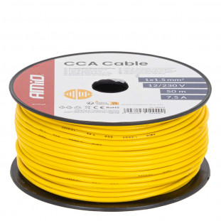 CCA Kabel CCA 1x1.5mm2 50m 7.5A 12/230V AMIO-04449