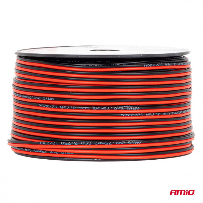 CCA luidsprekerkabel 2x0.75mm2 100m 3.75A AMIO-04457
