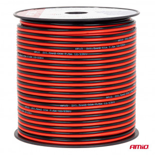 CCA luidsprekerkabel 2x1,5mm2 100m 7,5A AMIO-04459
