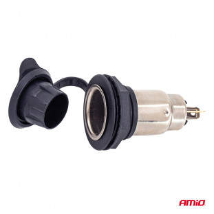 Stopcontact met klep 250W 12V 24V AMIO-04462