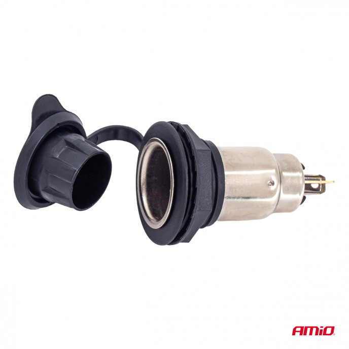 Stopcontact met klep 250W 12V 24V AMIO-04462