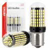 CANBUS LED-lampen 1156 BA15S P21W R10W R5W 4SMD 1860 Wit 12V 24V AMIO-04252