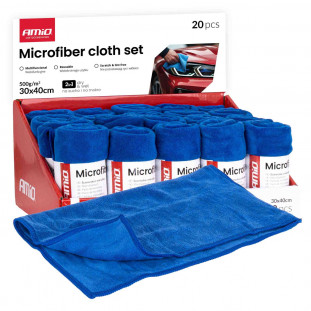 Microvezel doekenset 20 stuks 500 g/m² 30x40cm AMIO-04490