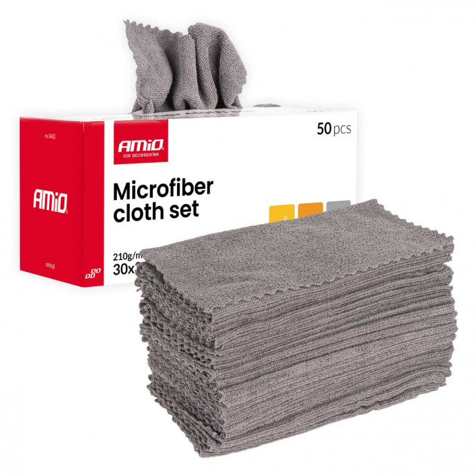 Microvezel doekenset 50st. 210 g/m² 30x30 cm AMIO-04492