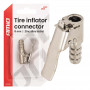 Zinklegering nikkel band inflator connector 8 mm AMIO-04496