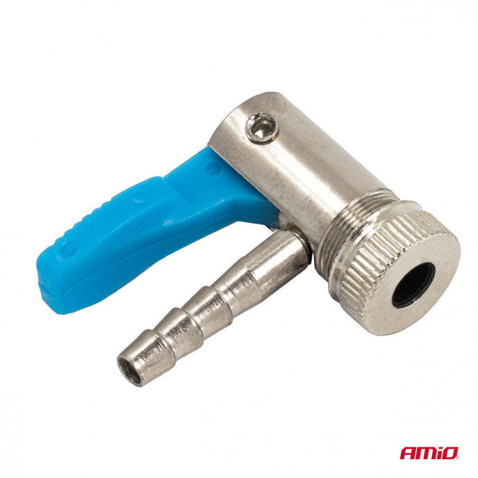 Ironn vernikkelde band inflator connector 6 mm AMIO-04497