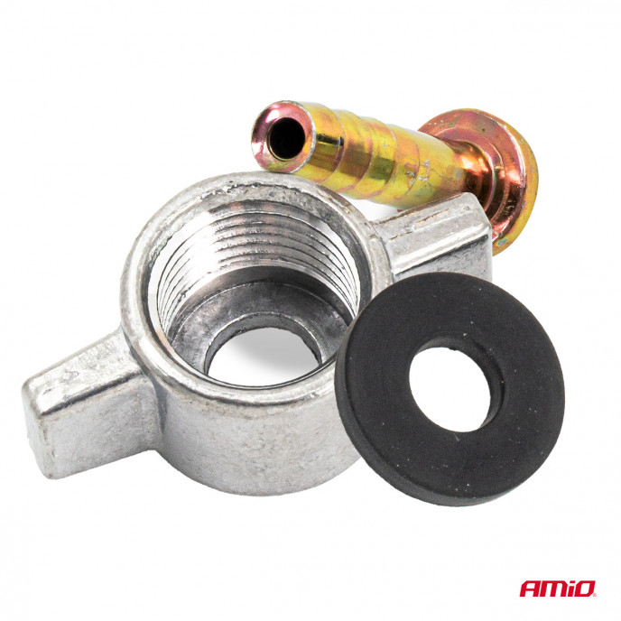Vleugelmoer M16 x 1.5 voor 8mm Luchtslang AMIO-04499