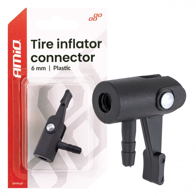Kunststof Banden Inflator Connector 6 mm AMIO-04501