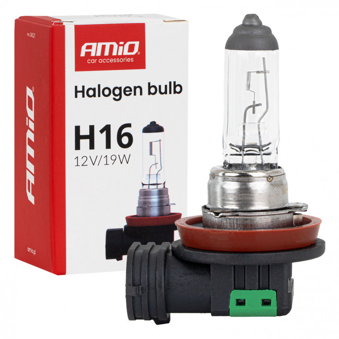 Halogeenlamp H16 12V 19W PGJ19-3 AMIO-04521