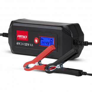 Digitale acculader STD GEL AGM WET MAX 4A 6/12V AMIO-04523